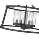 Errol 4 Light 17.99 inch Matte Black Semi-Flush Mount Ceiling Light